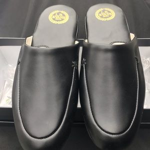 MENS LB EVANS Leather Duke Scuff Slides